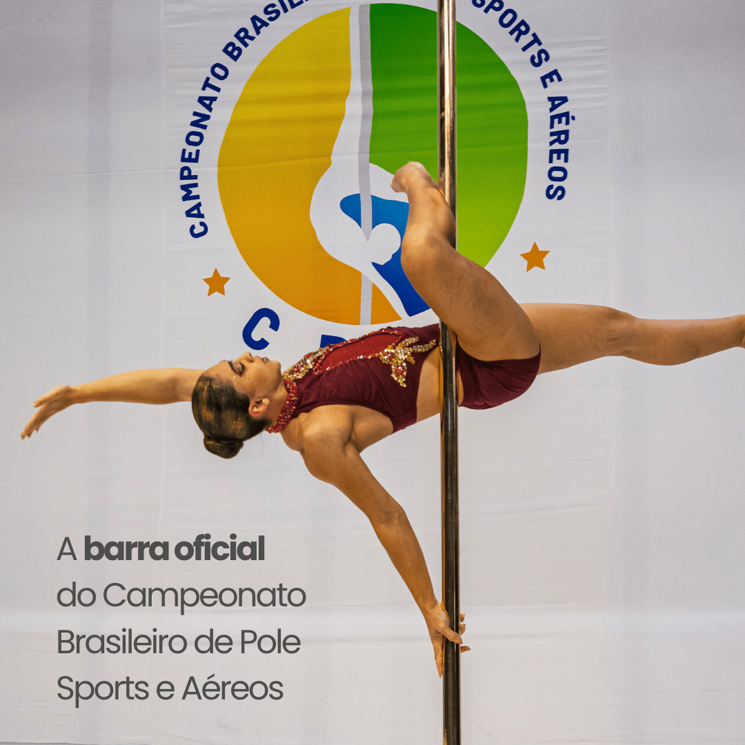 POLE REMOVÍVEL QUICK LOCK EM TRILHO (DE PAREDE A PAREDE)