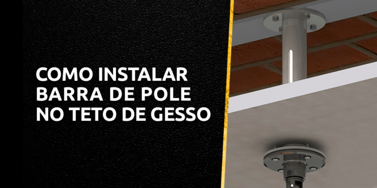 Como Instalar Barra de Pole  no Teto de Gesso