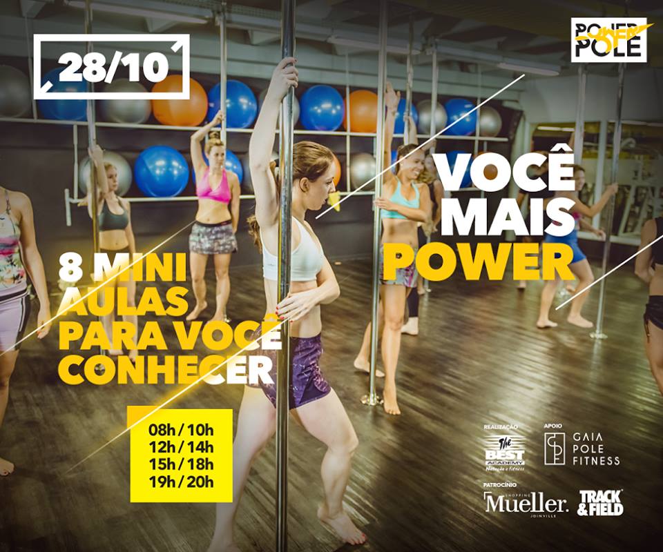 Academia TheBest oferecerá aulas de Power Pole, em Joinville