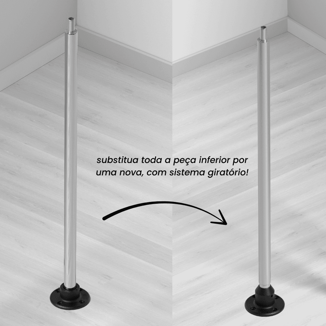 BASE GIRATÓRIA PARA POLE ESTÁTICO