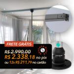 POLE REMOVÍVEL QUICK LOCK EM TRILHO (DE PAREDE A PAREDE)